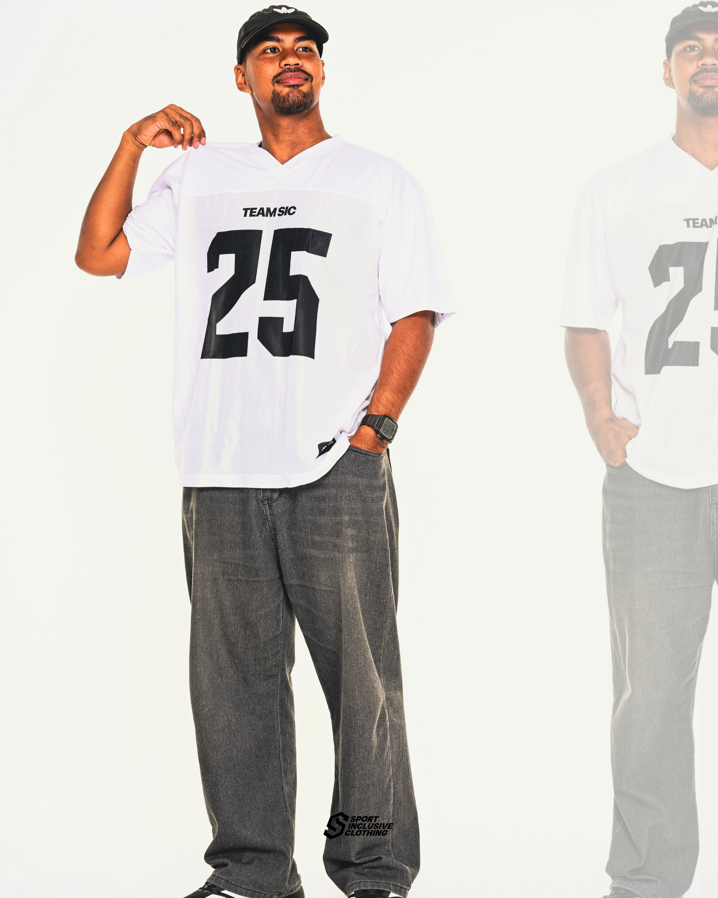 WHITE BLACK TEAMSIC MESH