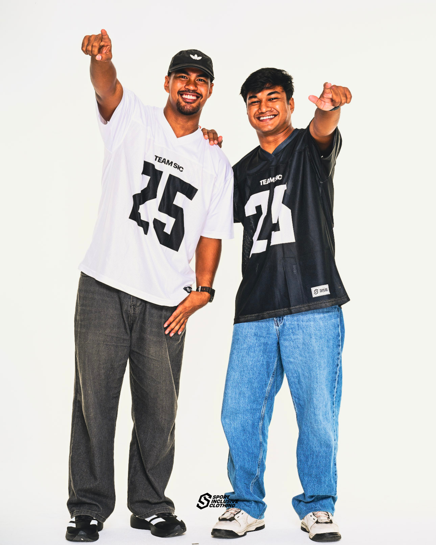 WHITE BLACK TEAMSIC MESH