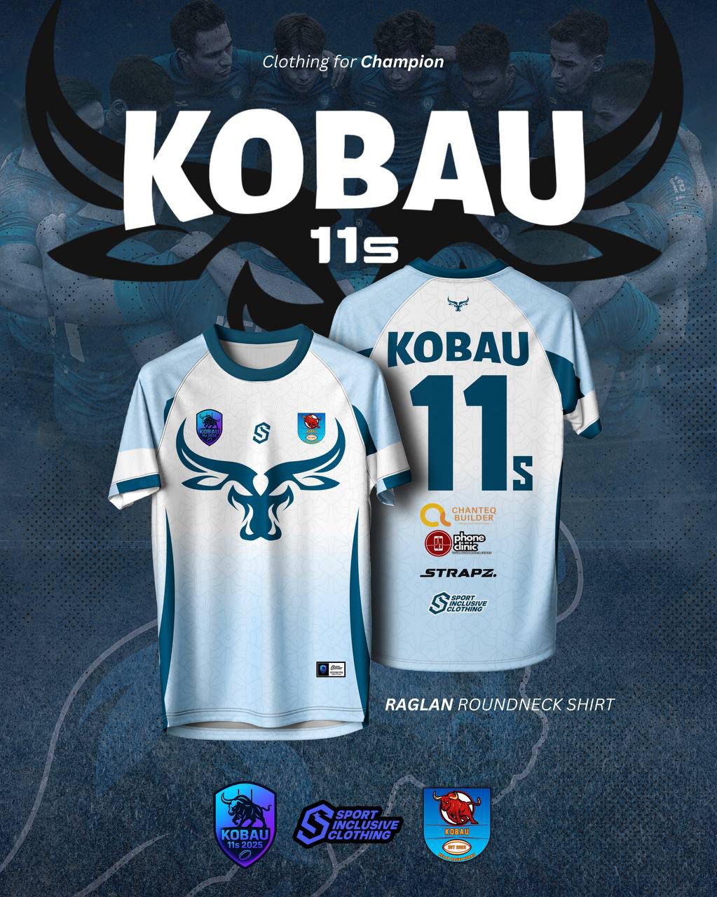 WHITE RAGLAN KOBAU 11S